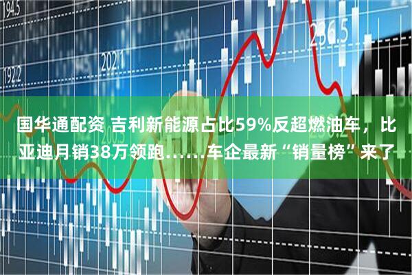 国华通配资 吉利新能源占比59%反超燃油车，比亚迪月销38万领跑……车企最新“销量榜”来了
