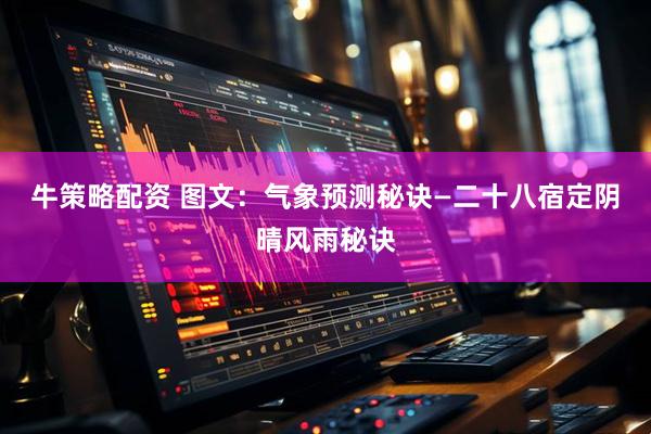 牛策略配资 图文：气象预测秘诀—二十八宿定阴晴风雨秘诀